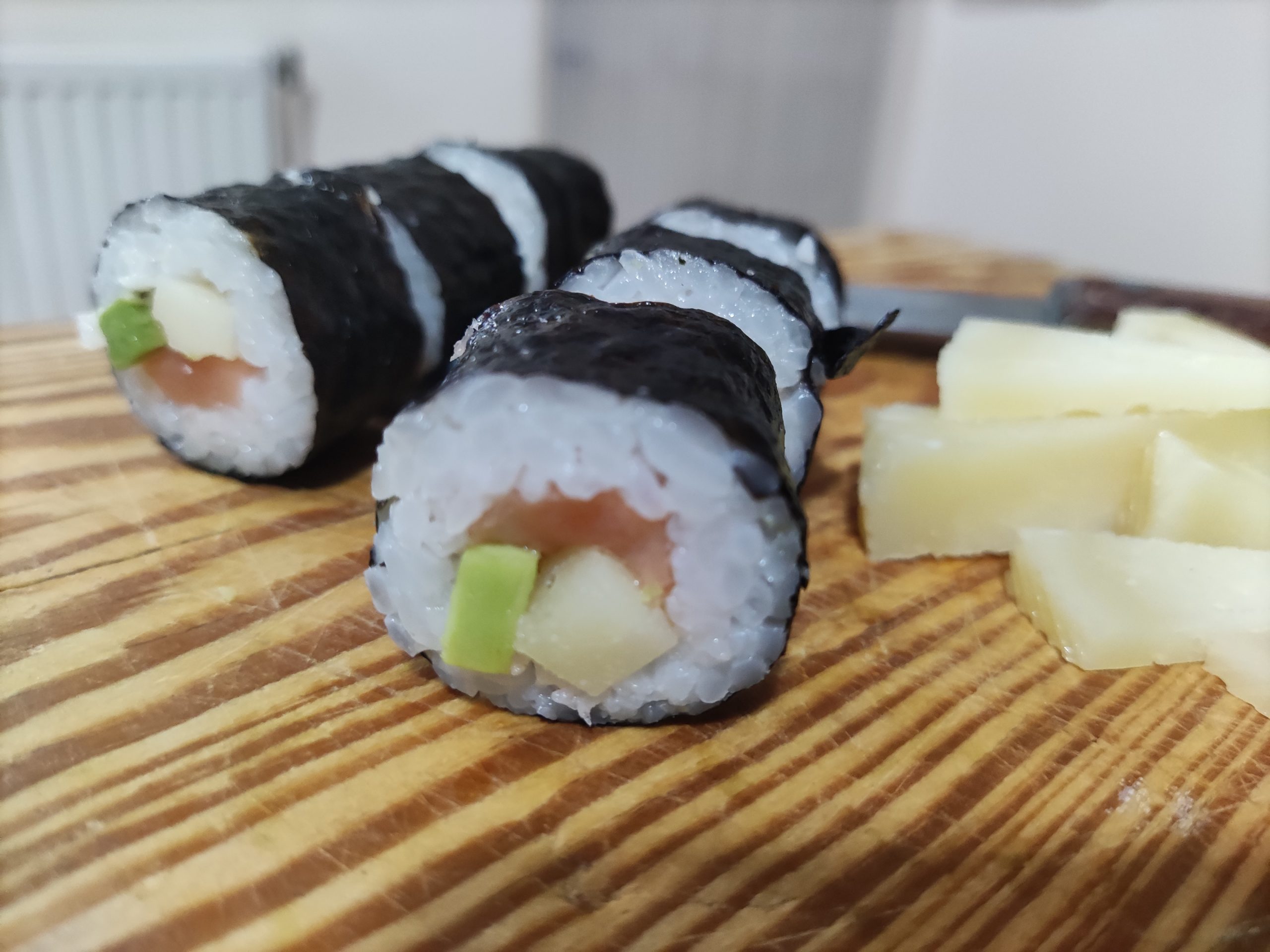 sushi manchego cortado