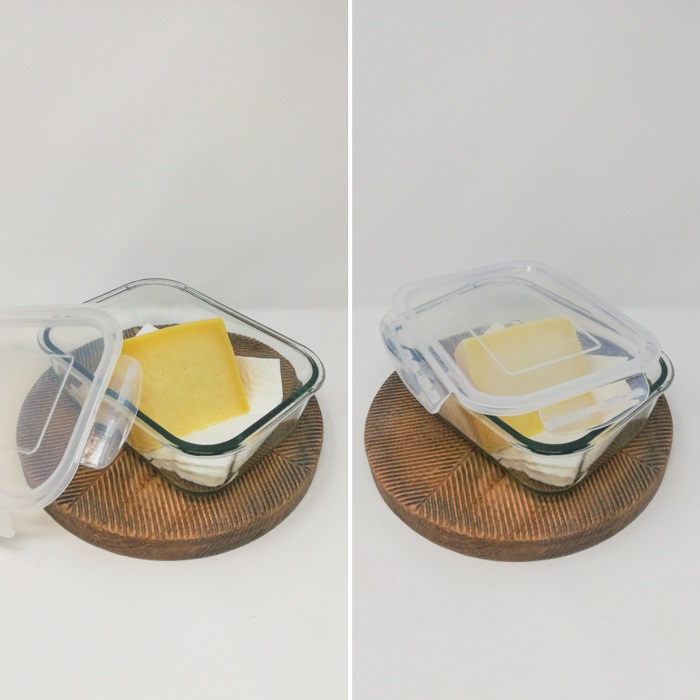 Conservar queso en un recipiente hermético